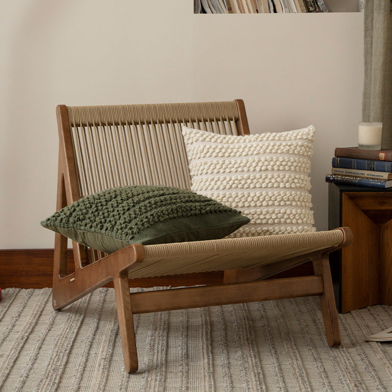 Structured knitted cushion with bobble look Stornfield