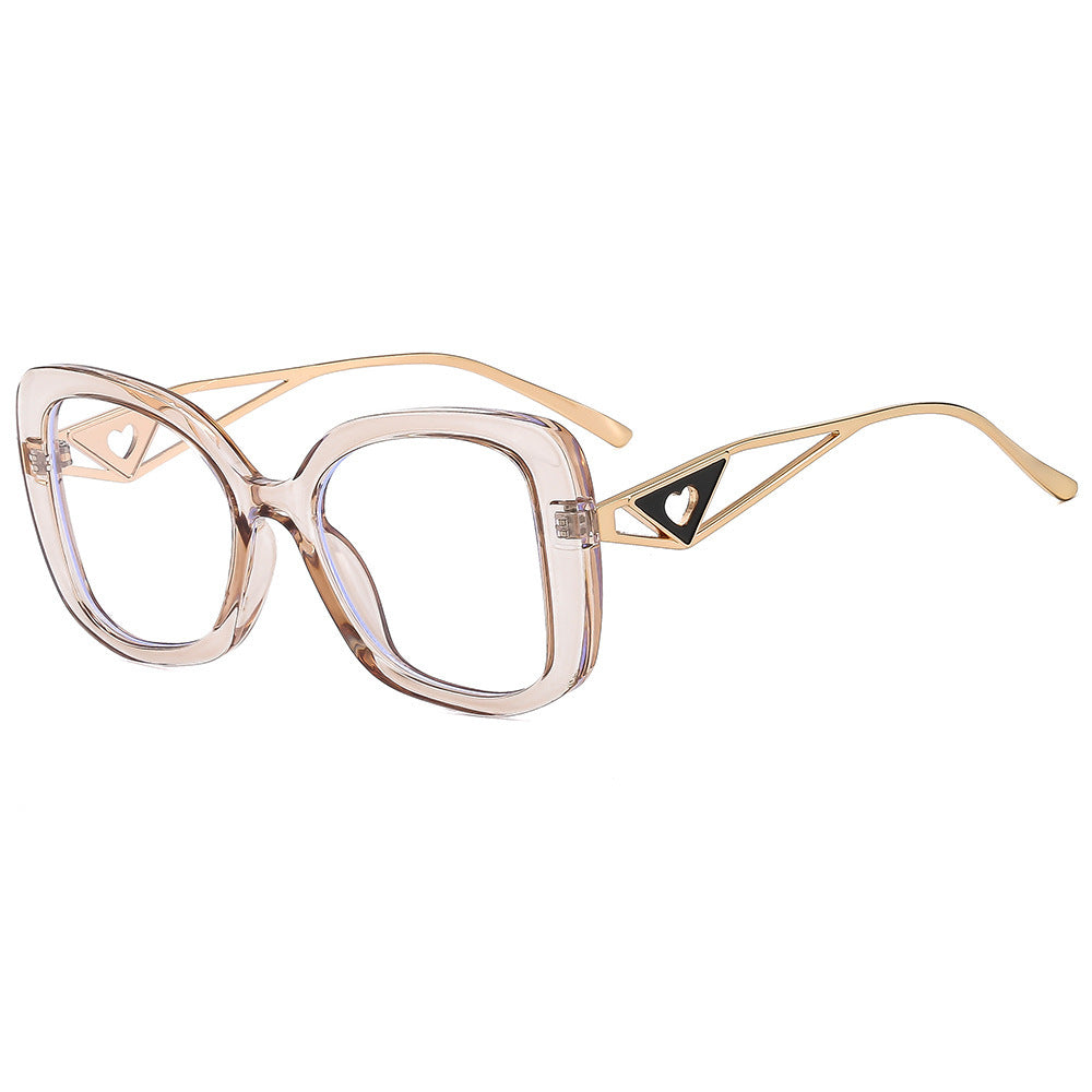 Ladies fashionable oversized sunglasses with luxurious heart detail Stornfield