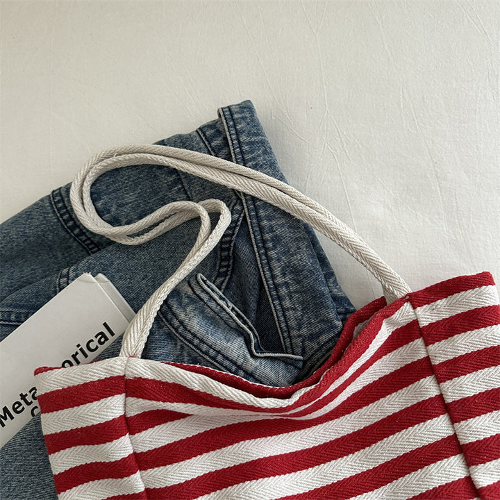 Casual Striped Beach Tote