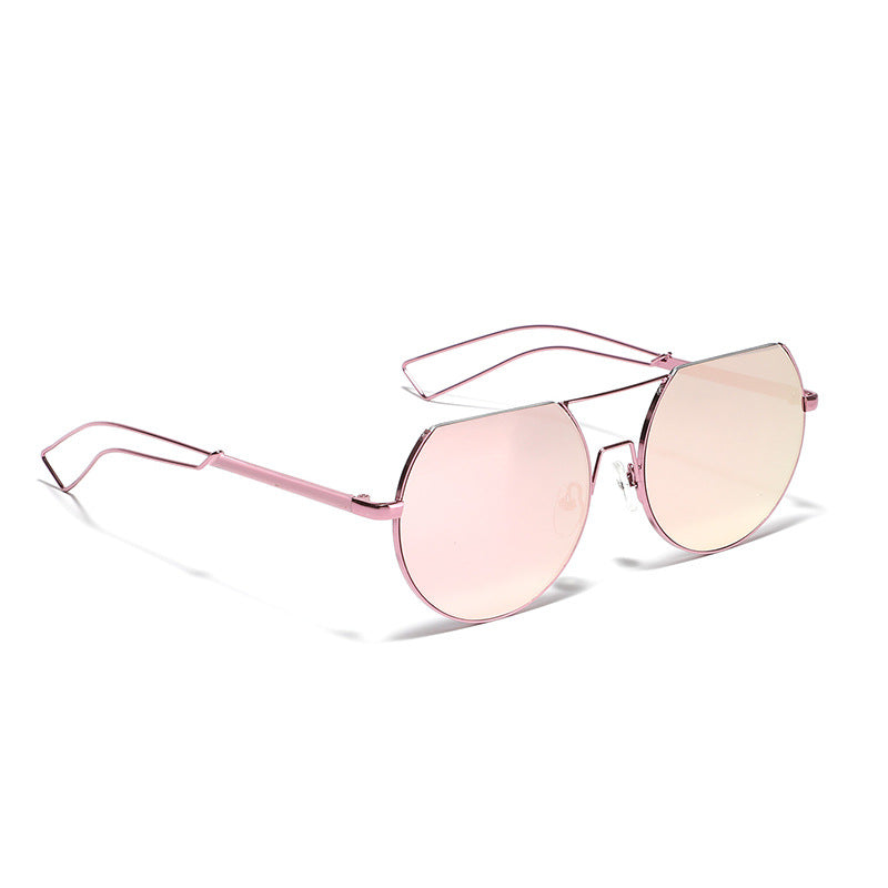 Women's geometric sunglasses with translucent lenses and stylish metal frame Stornfield