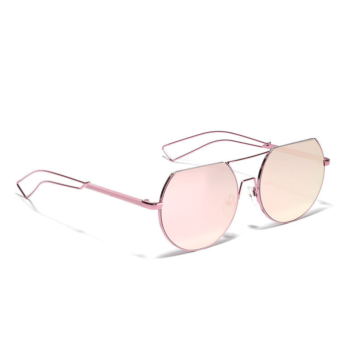Women's geometric sunglasses with translucent lenses and stylish metal frame Stornfield