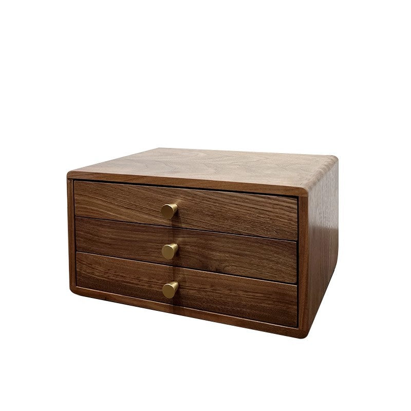 Wooden Jewelry Storage Box with Dual Drawers Stornfield