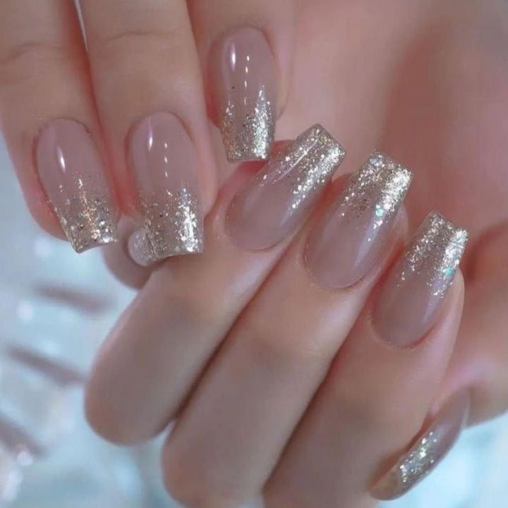 Luxury Glitter Ombre Press-On Nail Set Stornfield