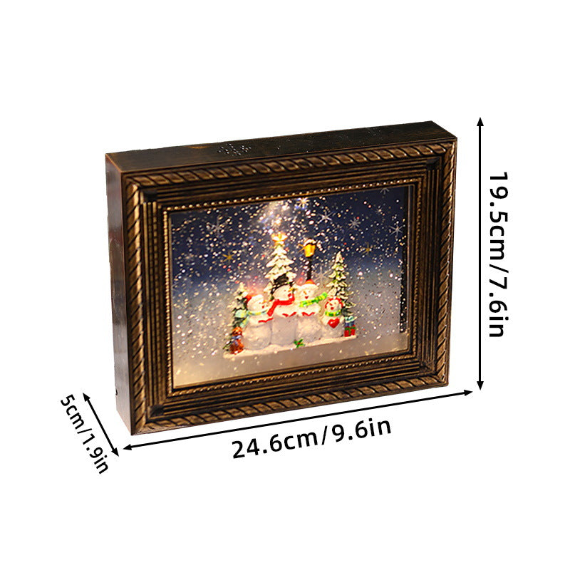 Decorative Christmas motif with snowmen Stornfield
