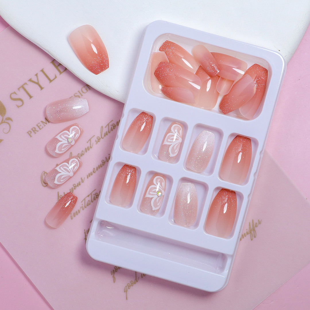 DIY Elegant Press-On Nails Set Stornfield