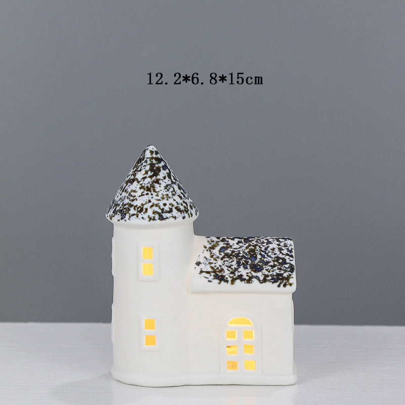 Decorative Ceramic House Lantern Stornfeild 1790310186