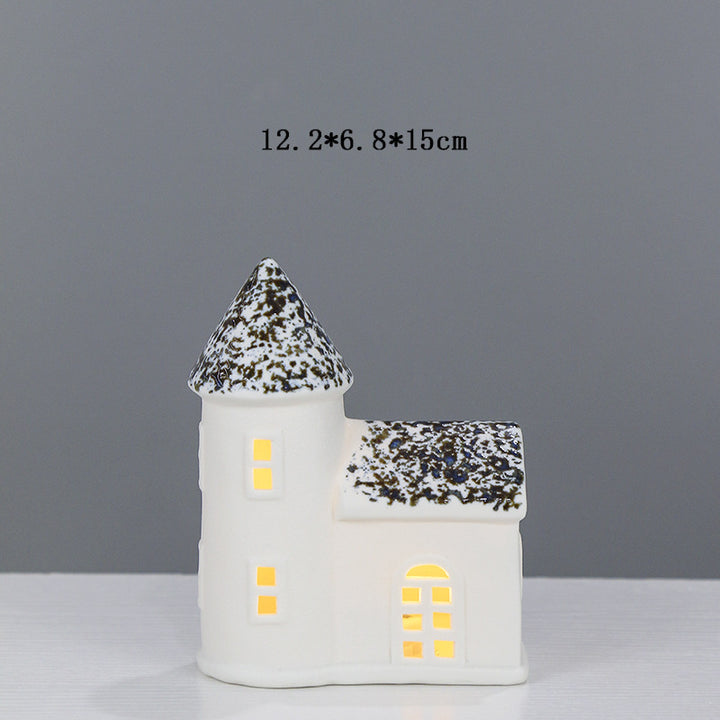 Decorative Ceramic House Lantern Stornfeild 1790310186