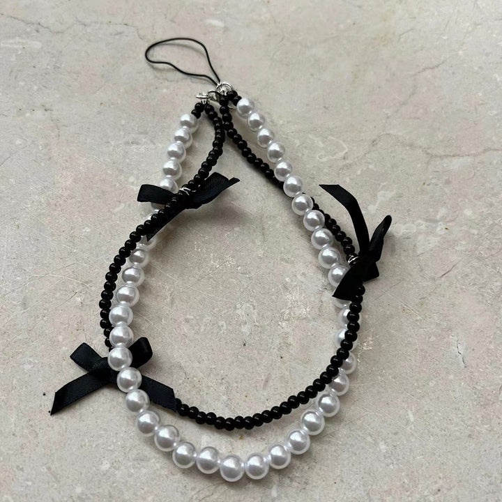 Elegant Pearl Beaded Phone Lanyard Stornfield