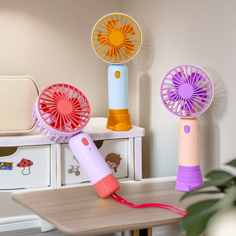 Women's Portable Mini Fan with Ergonomic Grip and USB Charging Function Stornfield