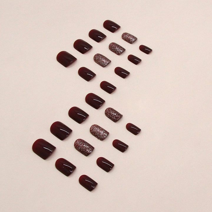 Stylish Press-On Nail Set with Shimmering Finish Stornfield