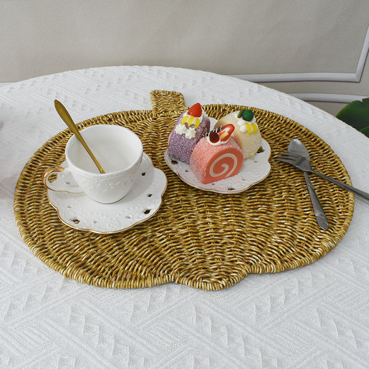 Decorative Woven Pumpkin Shaped Tray Stornfield