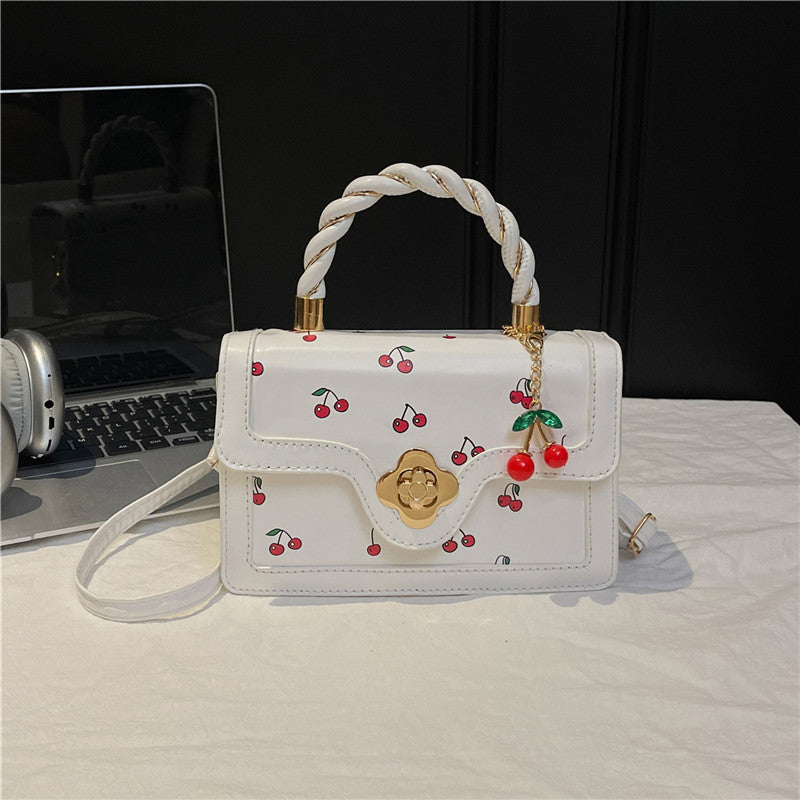 Playful Cherry Print Mini Satchel Handbag Stornfield