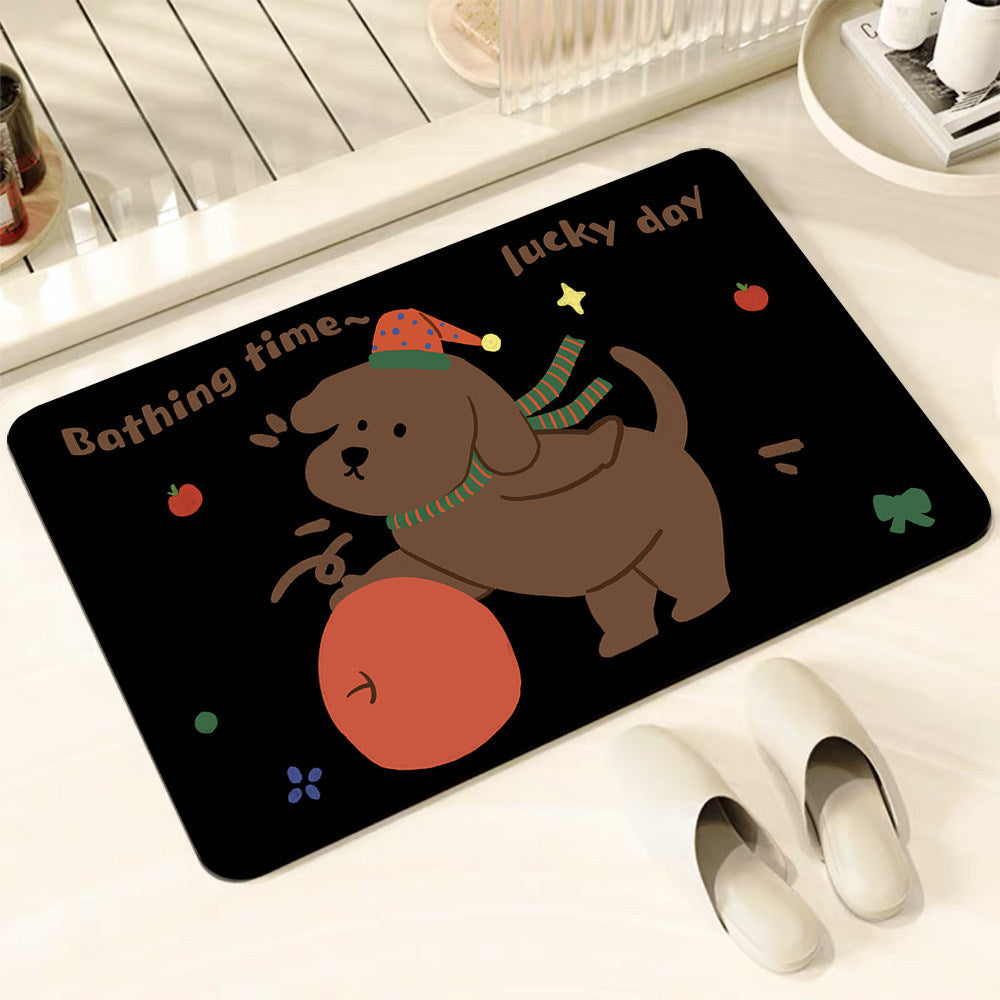 Cute Animal-Themed Indoor Floor Mat