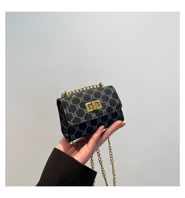 Elegant Mini Chain-Detail Handbag