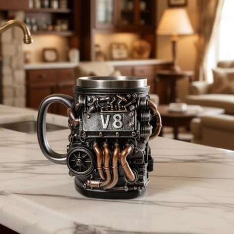 Coffee mug in V8 engine design Stornfield