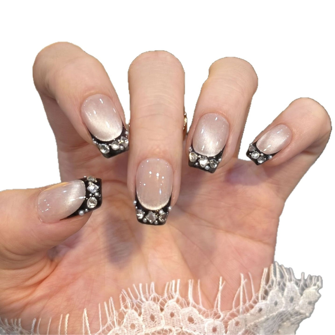 Decorative Rhinestone Tip Press-On Nails Stornfield