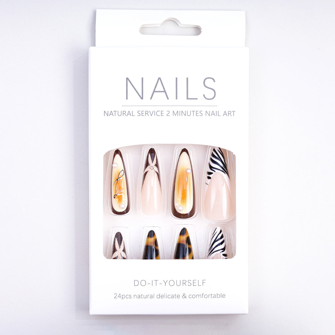 Artificial nails with elegant droplet and animal designs Stornfield