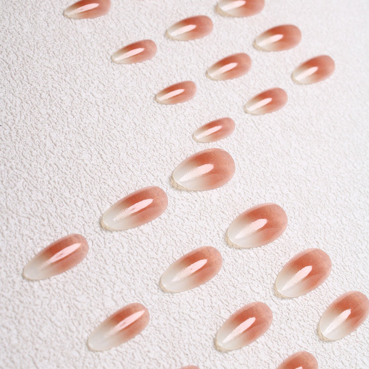 Elegant Ombre Almond Press-On Nails Stornfield