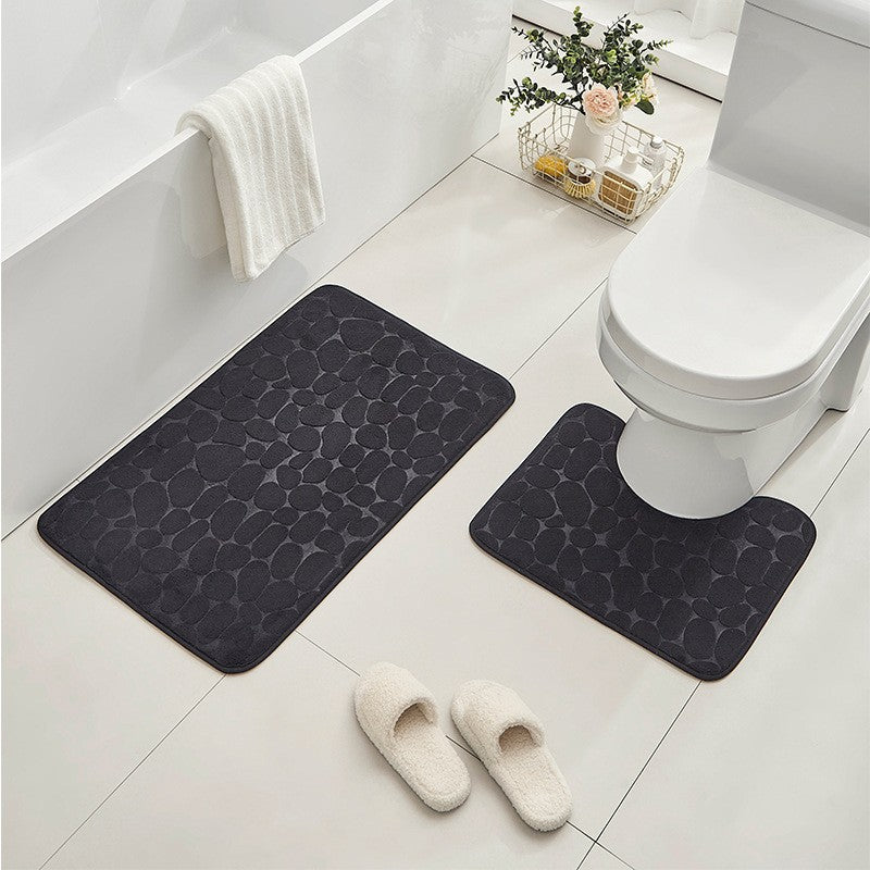 Soft Textured Bath Mat Set