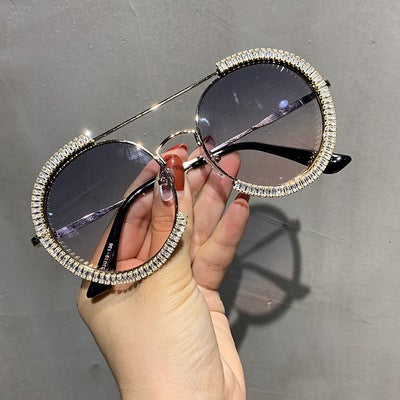 Ladies glamorous sunglasses with sparkling crystal frame Stornfield