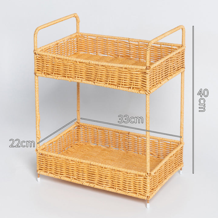Multi-Tiered Wicker Storage Stand Stornfield