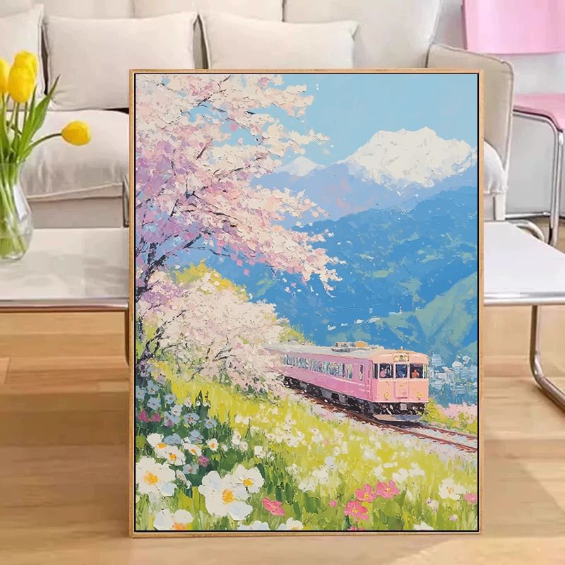 Scenic Train Landscape Wall Art Stornfield
