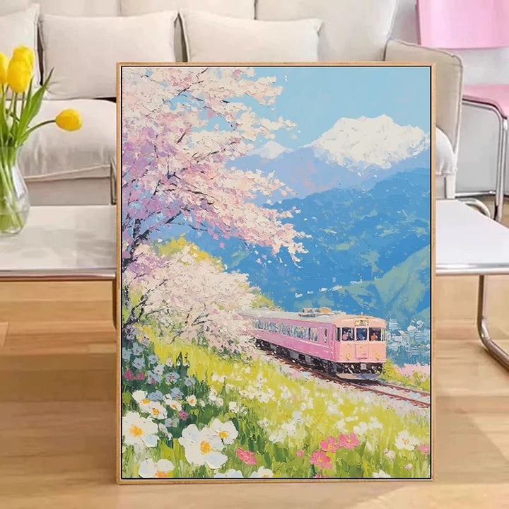 Scenic Train Landscape Wall Art Stornfield