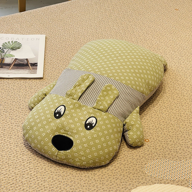 Cozy animal design sleeping mat for children with removable cover