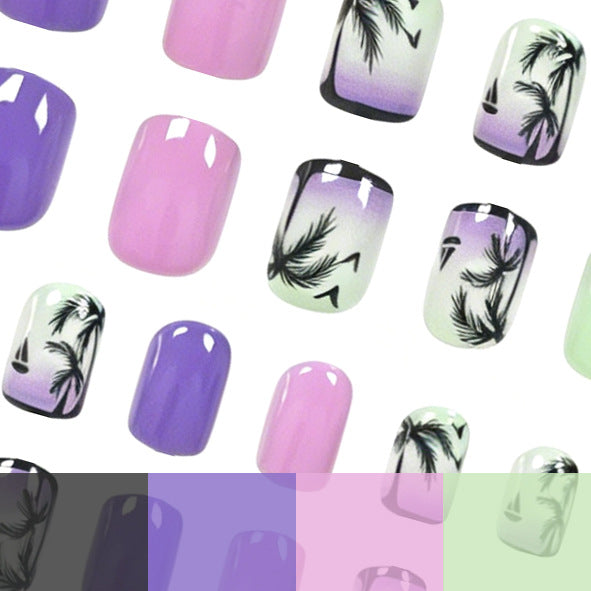 Summer-Themed Acrylic Nail Art Enhancements Stornfield