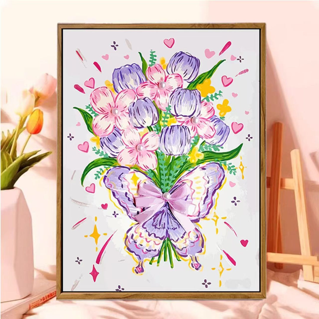 Decorative Floral Butterfly Wall Art Stornfield