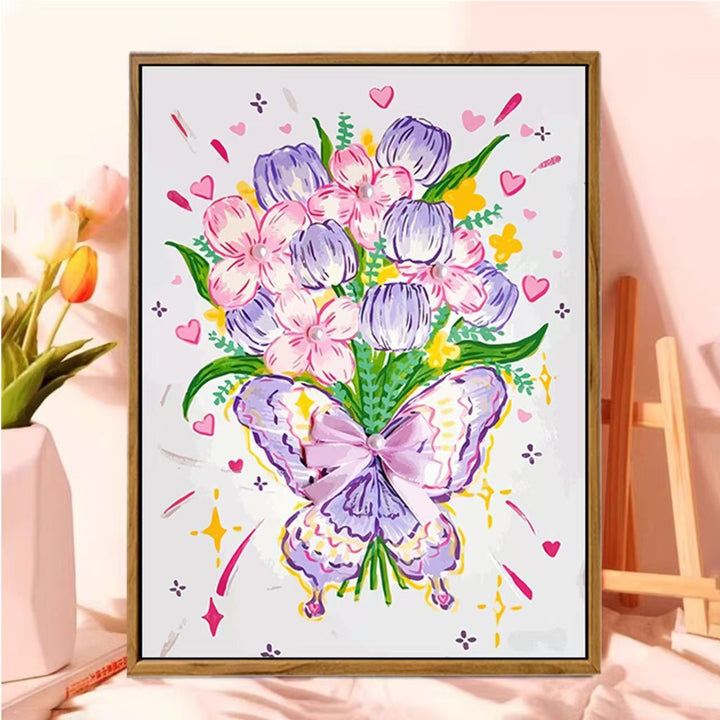 Decorative Floral Butterfly Wall Art Stornfield