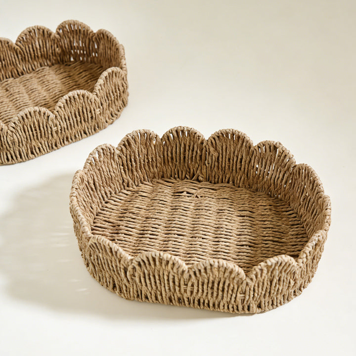 Decorative hand-woven storage basket Stornfield