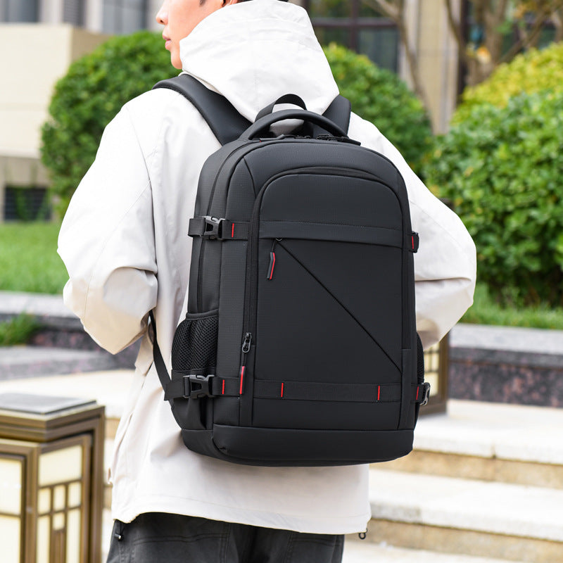 Backpack with ergonomic carrying system and multifunctional compartments Stornfield