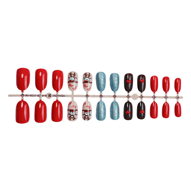 Artistic Holiday-Themed Press-On Nails Kit Stornfield