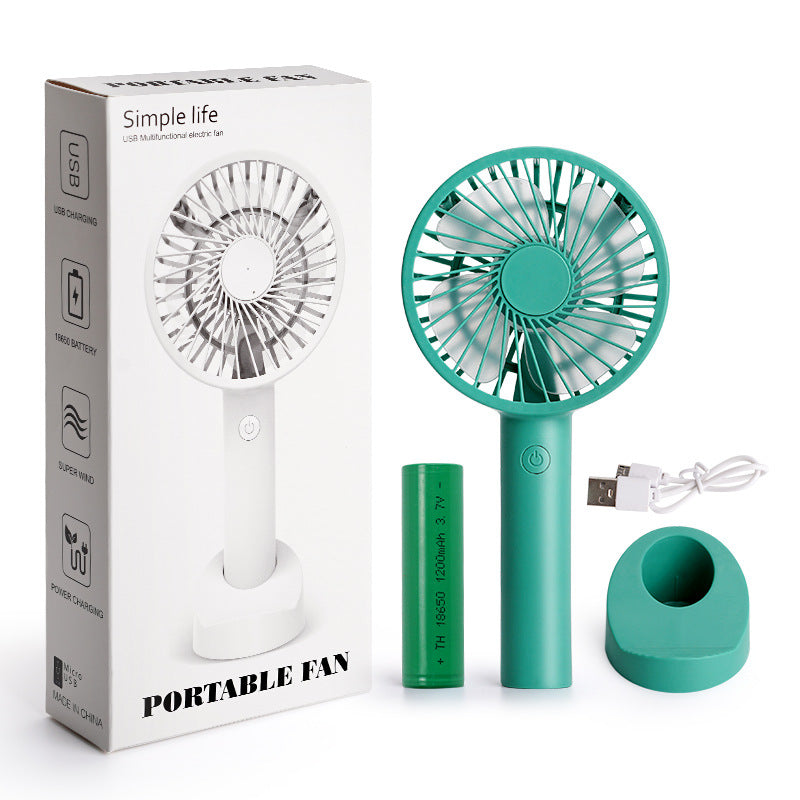 Ladies portable USB table fan with adjustable tilt angle Stornfield