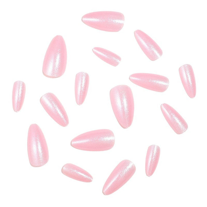 Glittering Almond-Shaped Press-On Nails Set Stornfield
