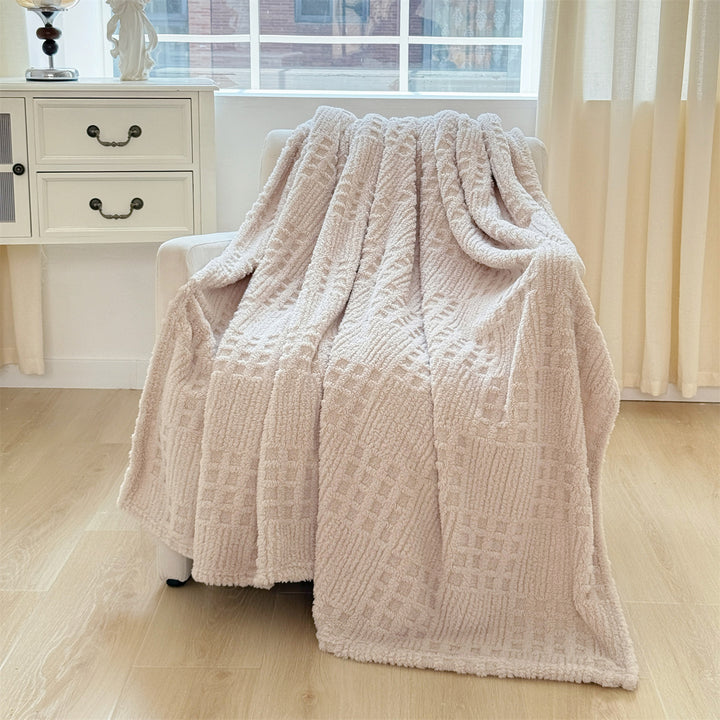 Plush Textured Throw Blanket Stornfield