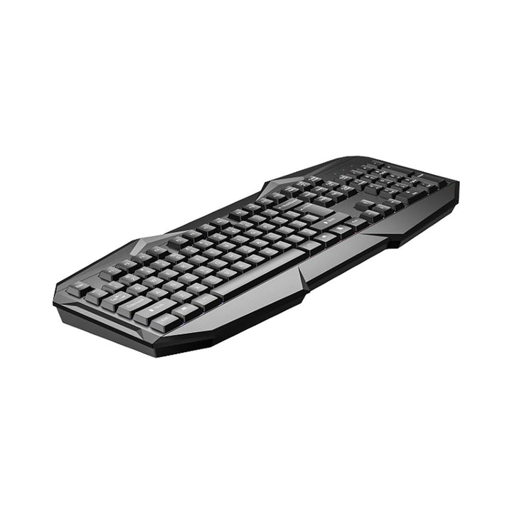 Rgb illuminated gaming keyboard with ergonomic design Stornfield