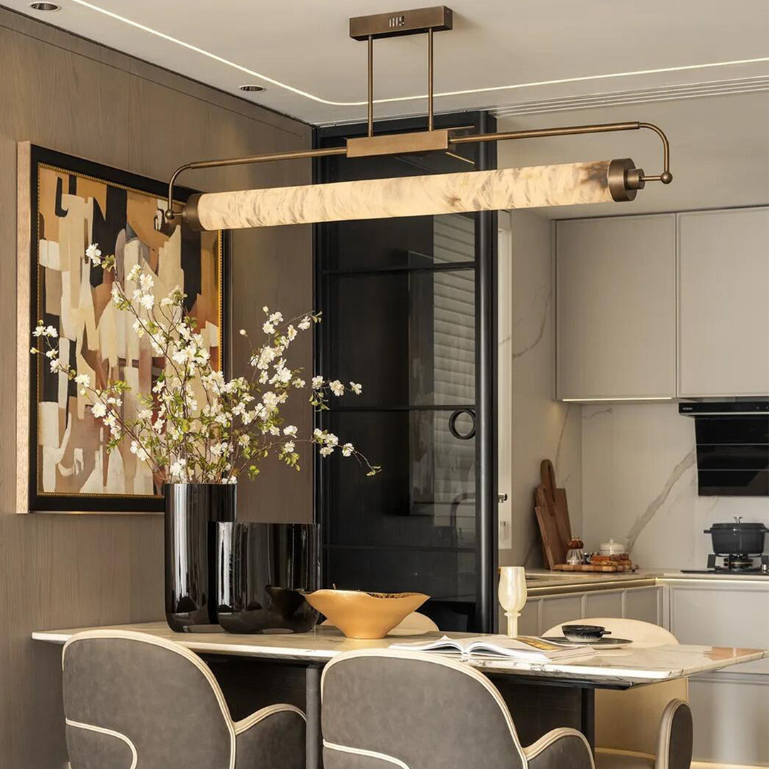 Modern Minimalist Linear Pendant Light Fixture