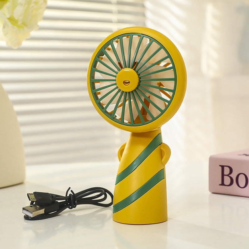 Women's Portable Mini Handheld Fan with USB Charging Function and Ergonomic Design Stornfield