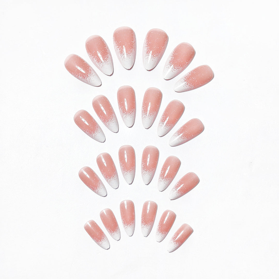 Creative artificial nails with elegant glitter design Stornfield