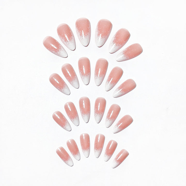 Creative artificial nails with elegant glitter design Stornfield