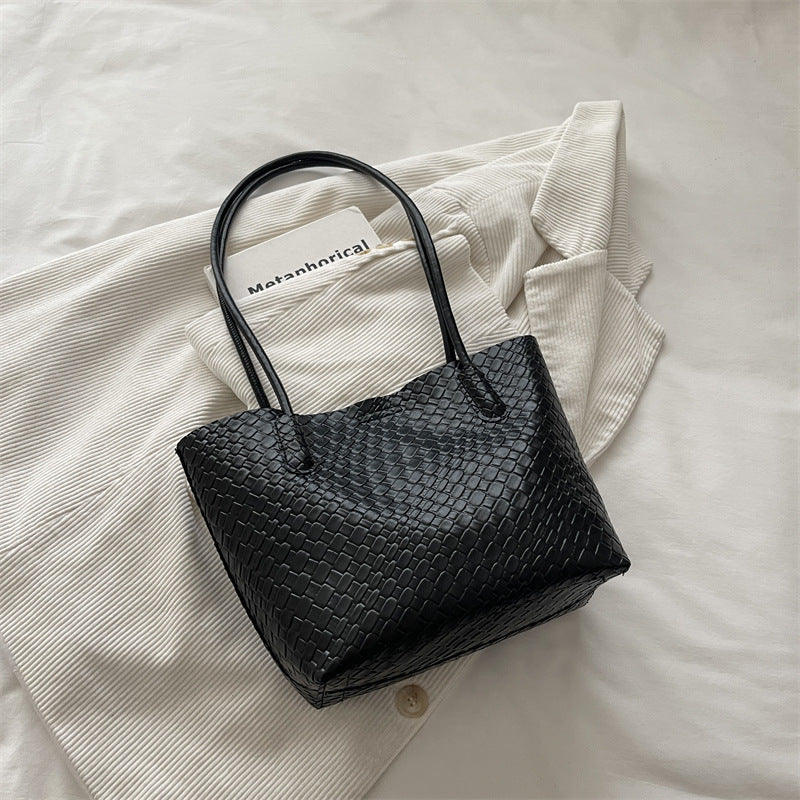 Woven Textured Handbag