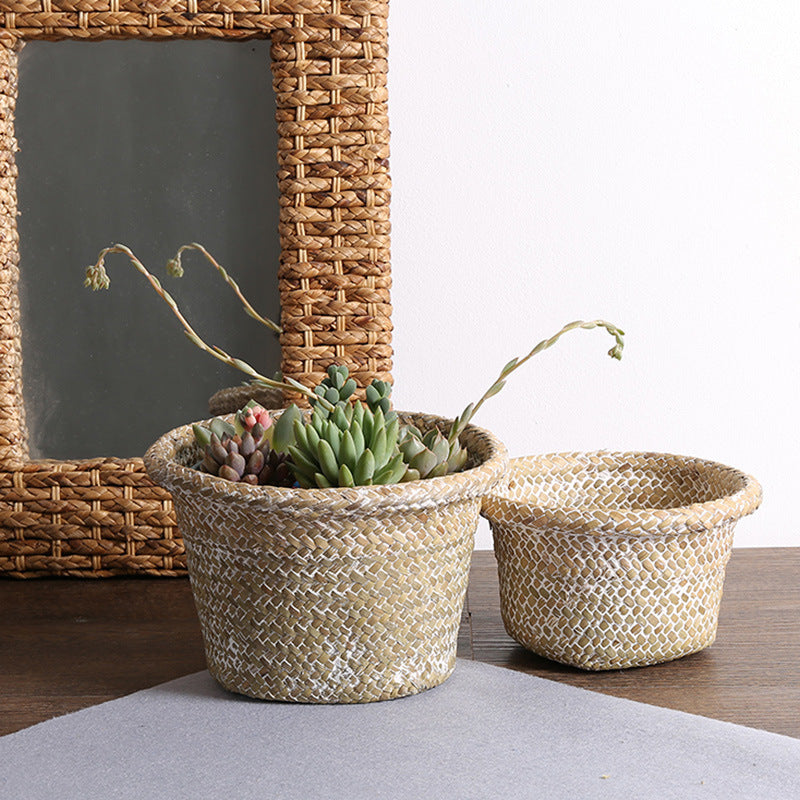 Handcrafted Natural Seagrass Storage Pot Stornfield