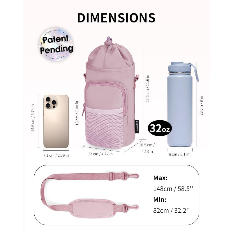 Unisex Water Bottle with Portable Net Bag Stornfield