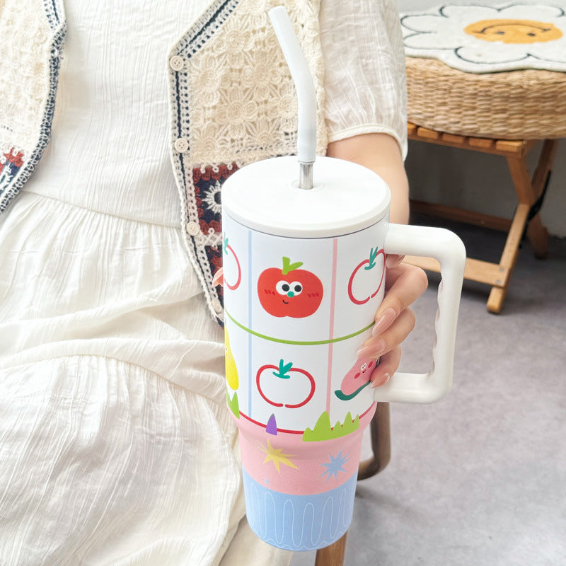 Women's thermos cup with cheerful vegetable design Stornfield