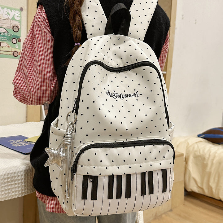 Musical-Themed Piano Key Backpack Stornfield