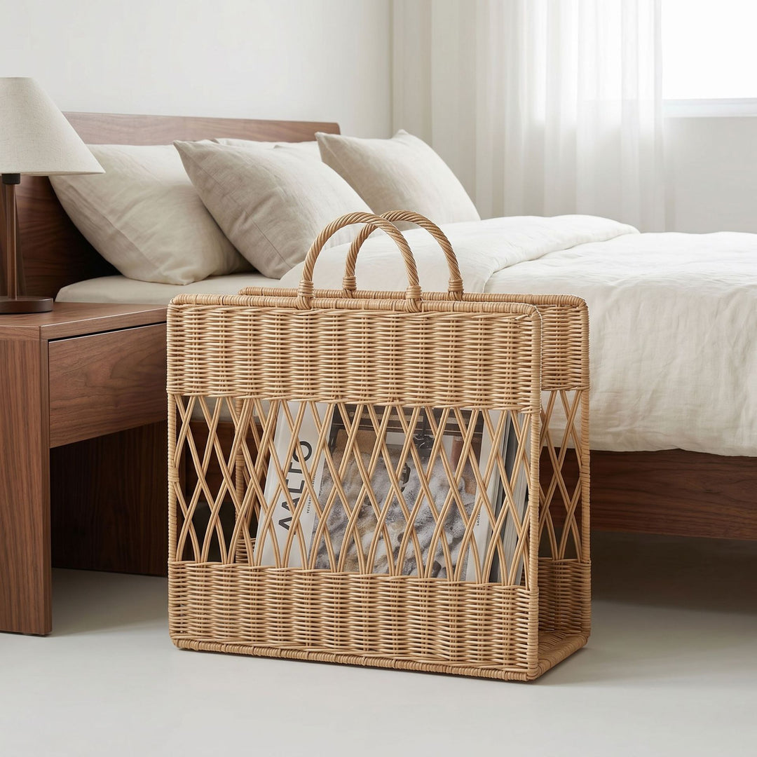 Handmade storage basket with viewing window Stornfield