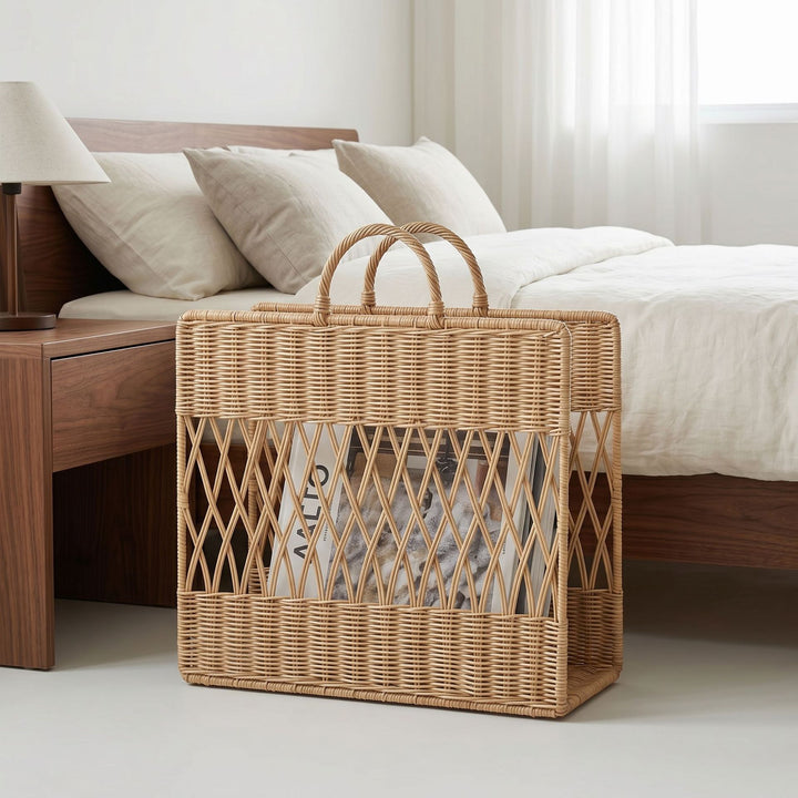 Handmade storage basket with viewing window Stornfield