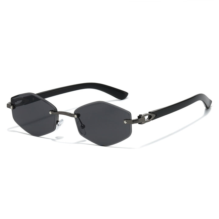 Futuristic Hexagonal Frame Sunglasses Stornfield